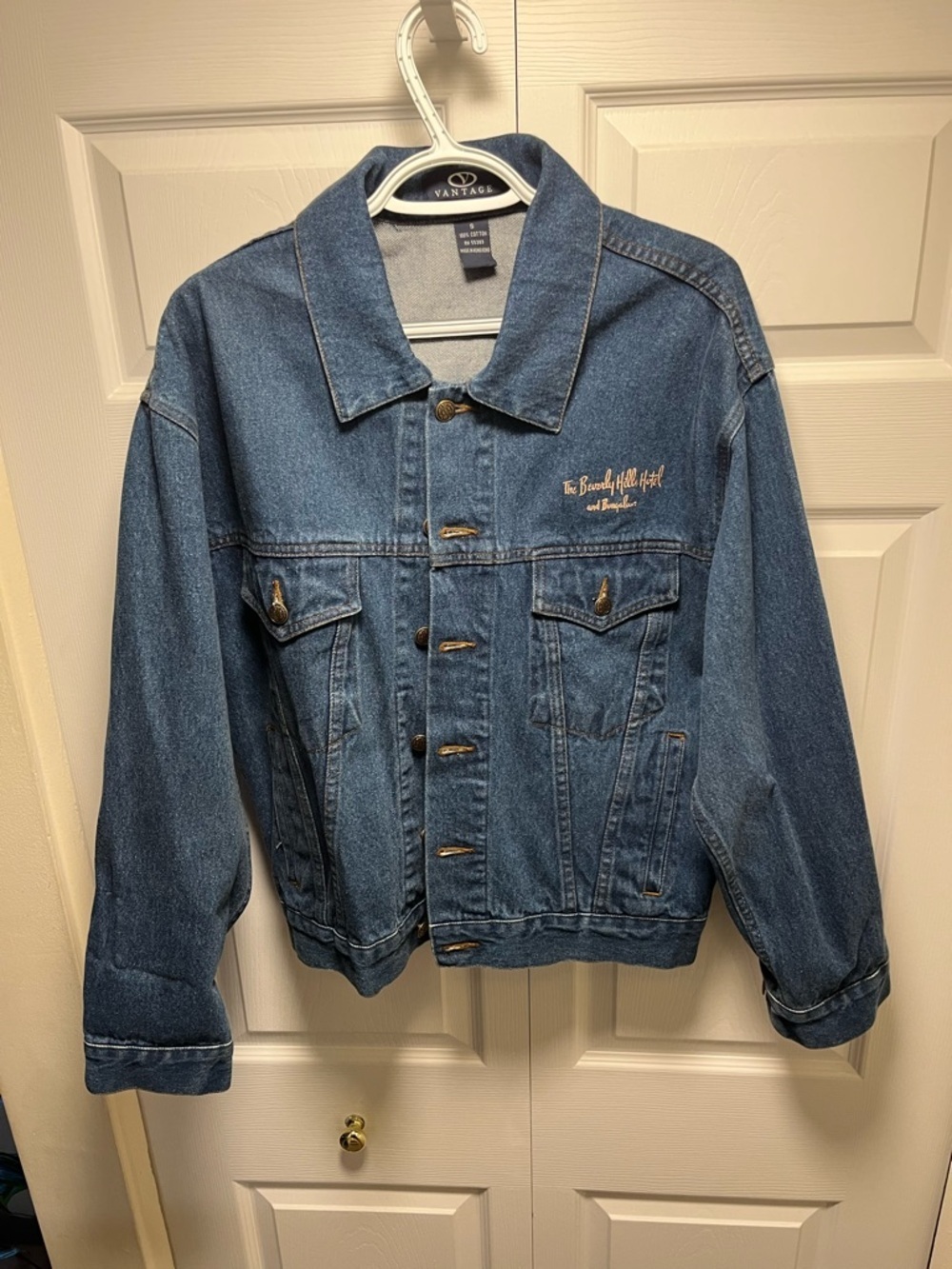 Vintage The Beverly Hills Hotel and Bungalows Denim Jean Jacket